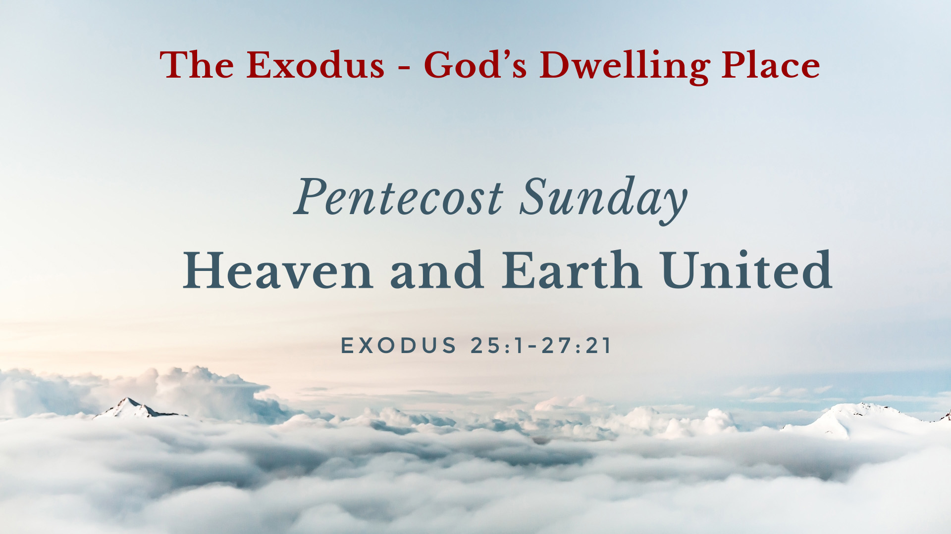 Image for the sermon Heaven and Earth United