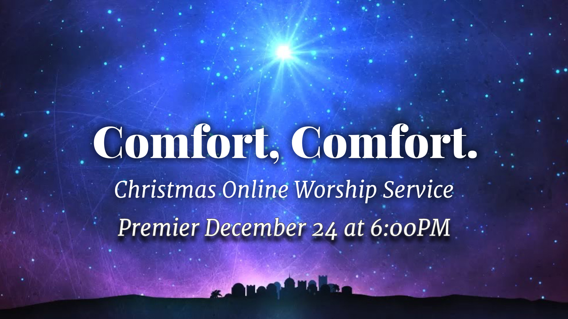 Image for the sermon Comfort, Comfort.