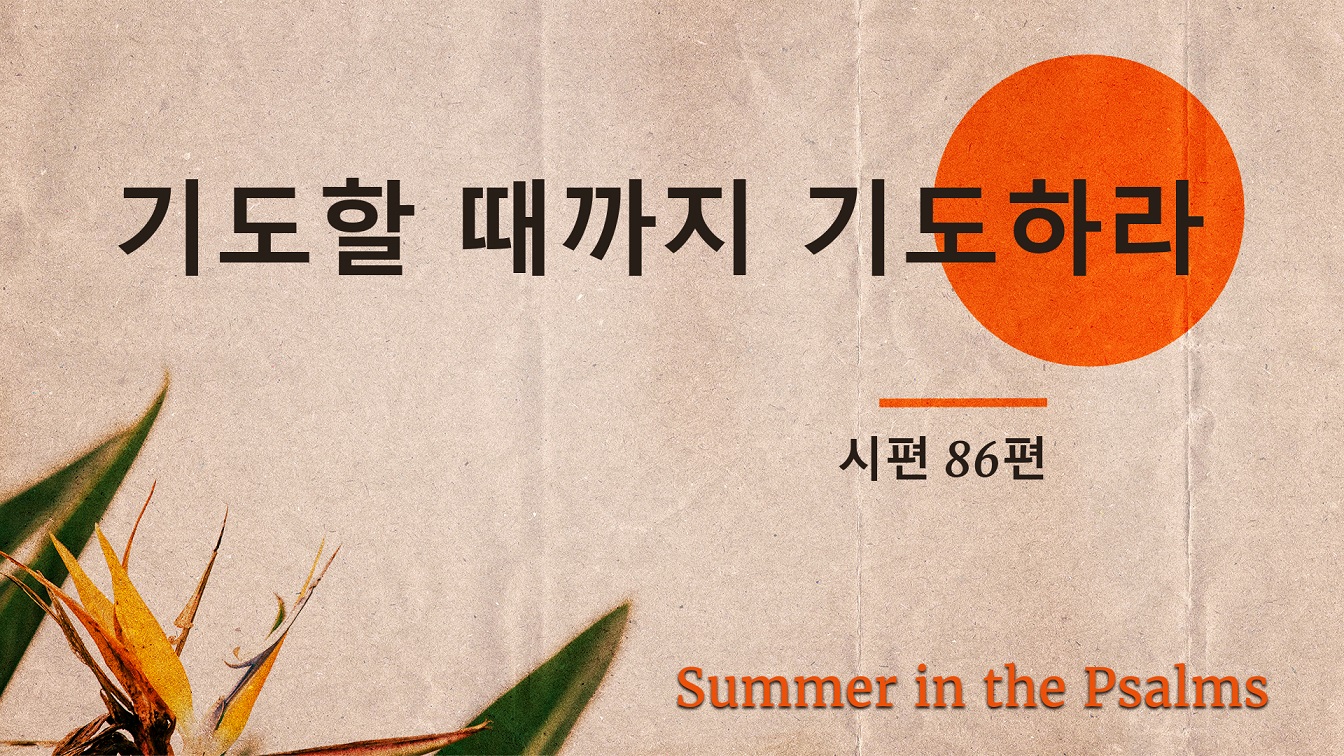 Image for the sermon 설교 한국어 통역 – 2023년 7월 23일 (“Pray Until You Pray” Sermon Translation in Korean)