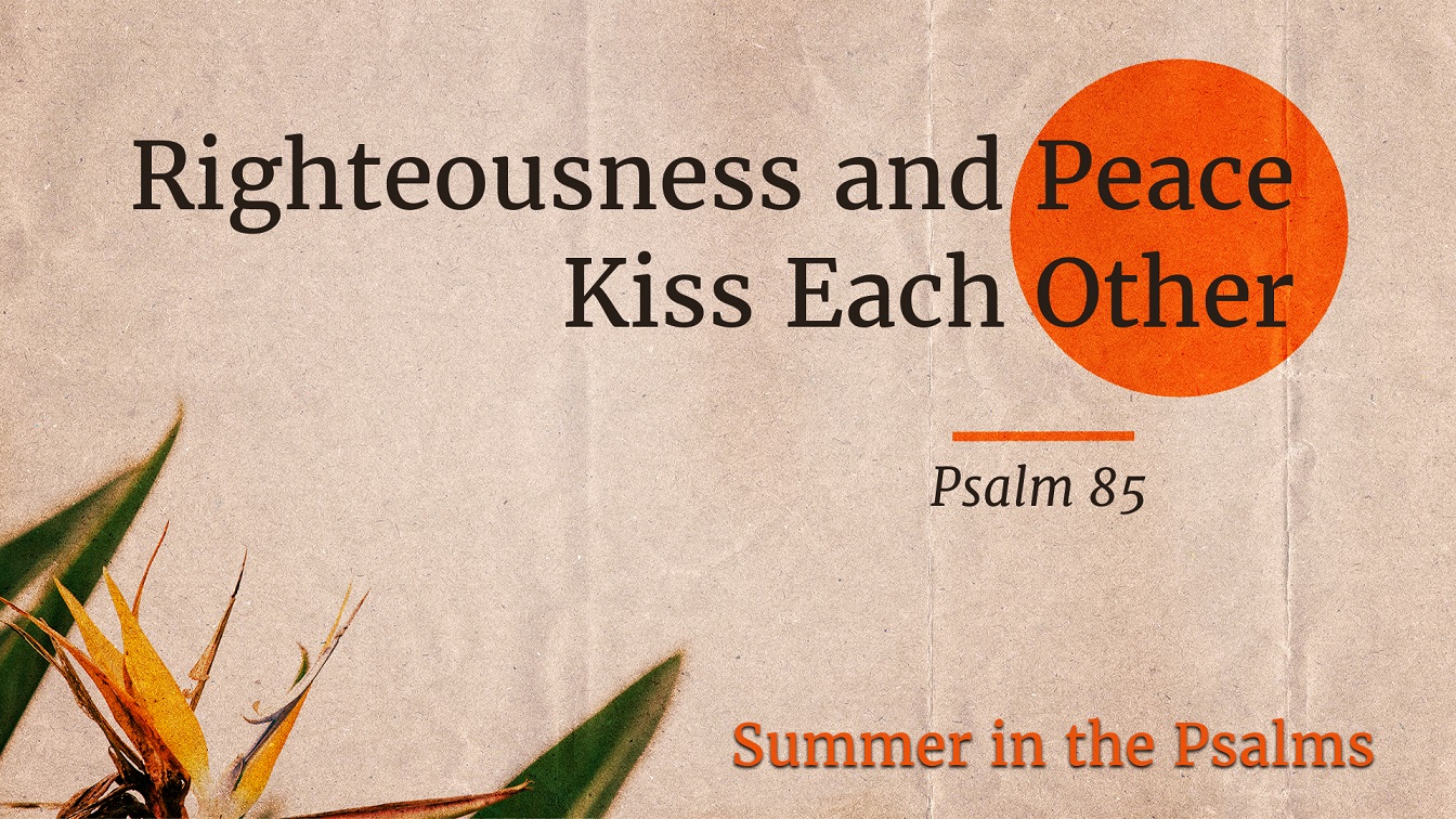 Image for the sermon Righteousness and Peace Kiss Each Other
