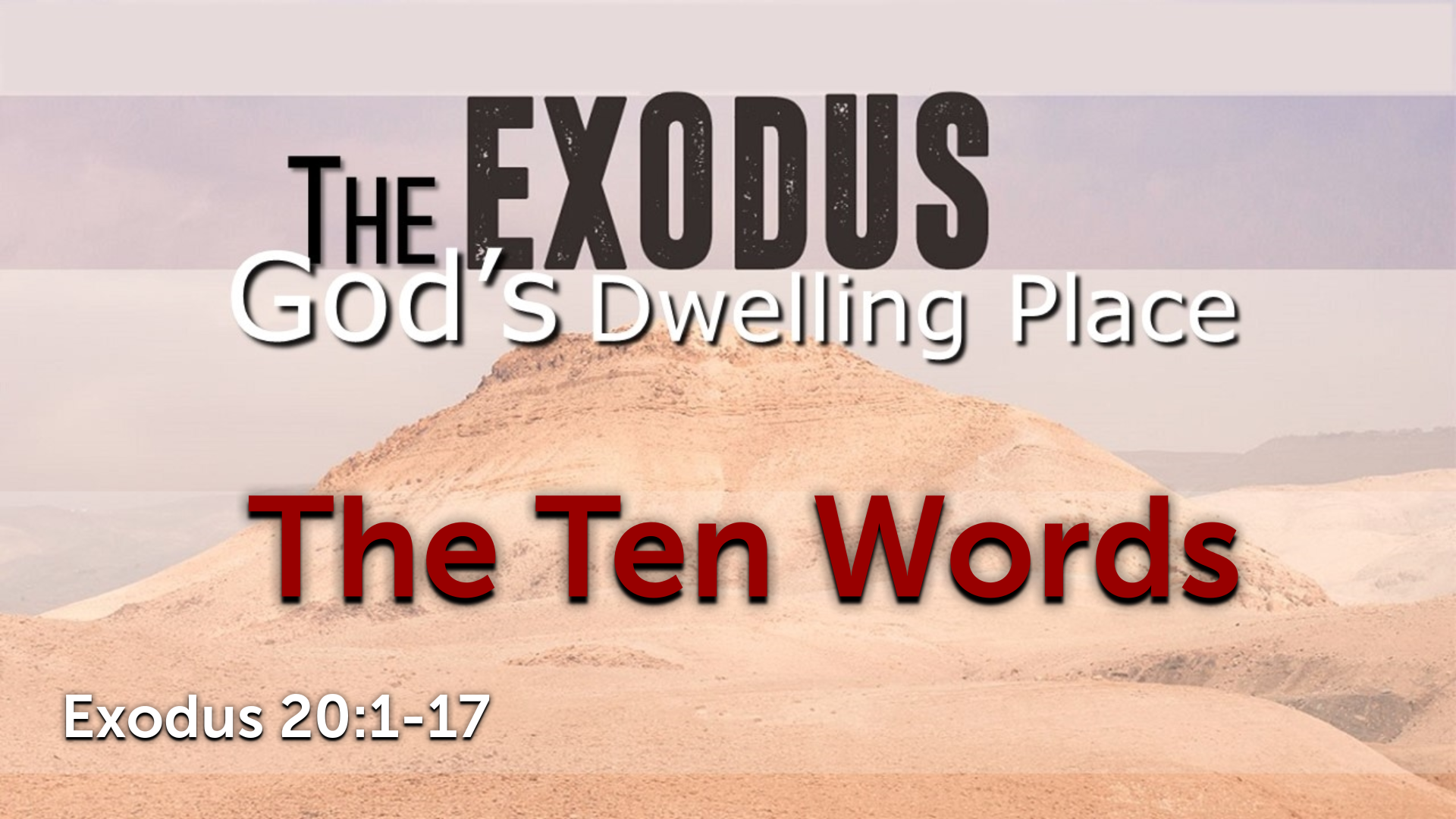 Image for the sermon The Ten Words